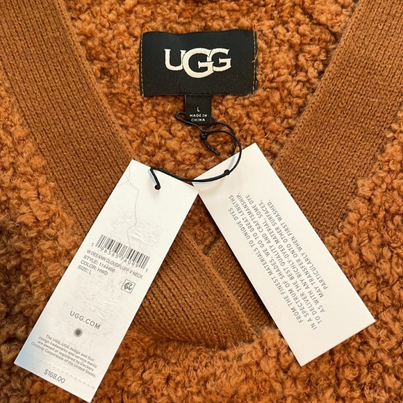 UGG Deann Cloudfluff V Neck Sweater, NWT - Picture 13 of 16